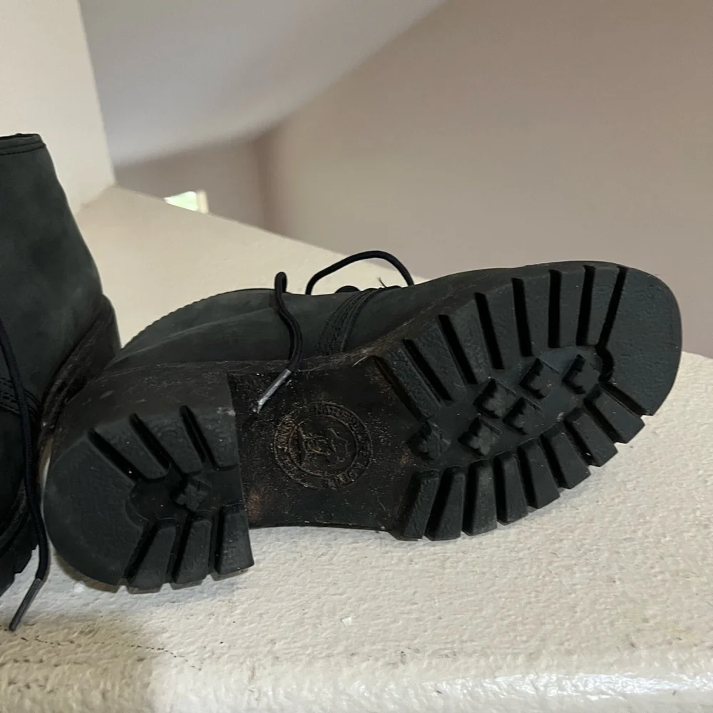 Havana Joe 1811-B Black Leather Classic Chukka Ankle Boots Women Size 39 US 8‎